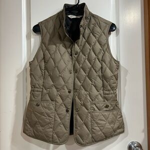 Women’s Eddie Bauer Quilted Brown Vest, Small, Premium Quality Goose Down